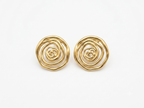 Abstract Spiral Swirl Stud Earrings